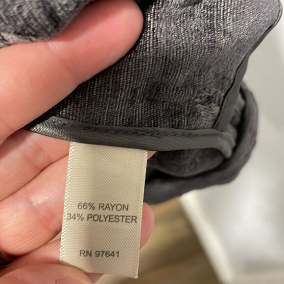 J. Jill Gray Velvety Tapestry Floral Pattern 3 Button Blazer Size Small - Picture 6 of 9